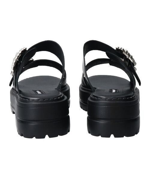 Bridget Birkin / ブリジットバーキン サンダル | 【PARADIS COULEUR】ビジューバックル厚底スライドサンダル-(32114P) | 詳細5