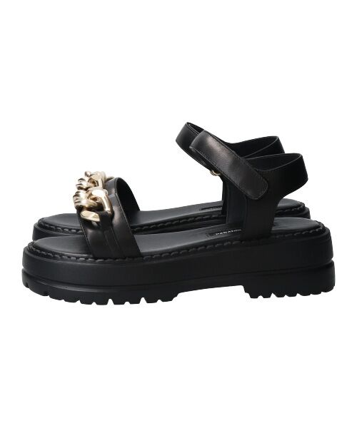 Bridget Birkin / ブリジットバーキン サンダル | 【PARADIS COULEUR】アンクルストラップ厚底チェーンサンダル-(32115P) | 詳細2
