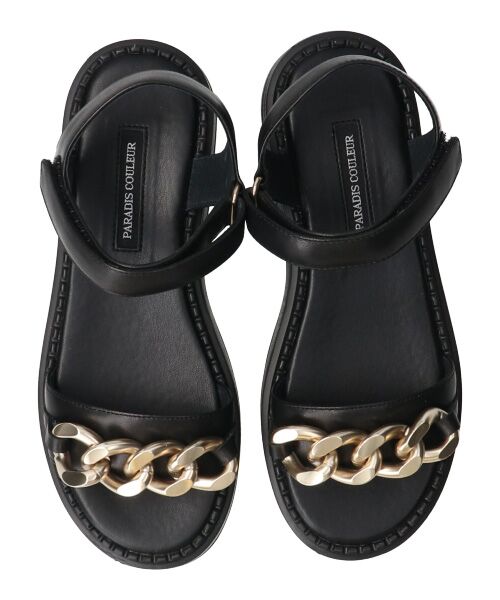 Bridget Birkin / ブリジットバーキン サンダル | 【PARADIS COULEUR】アンクルストラップ厚底チェーンサンダル-(32115P) | 詳細5