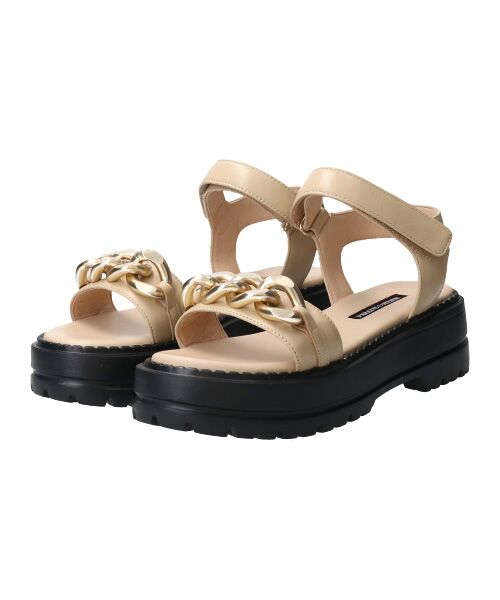 Bridget Birkin / ブリジットバーキン サンダル | 【PARADIS COULEUR】アンクルストラップ厚底チェーンサンダル-(32115P) | 詳細9