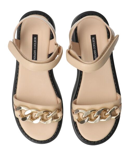 Bridget Birkin / ブリジットバーキン サンダル | 【PARADIS COULEUR】アンクルストラップ厚底チェーンサンダル-(32115P) | 詳細13
