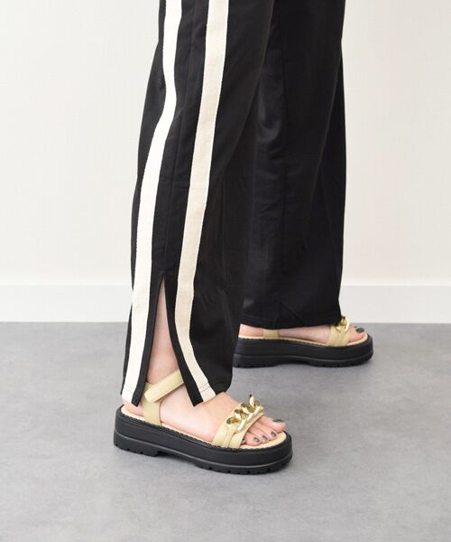 Bridget Birkin / ブリジットバーキン サンダル | 【PARADIS COULEUR】アンクルストラップ厚底チェーンサンダル-(32115P) | 詳細15