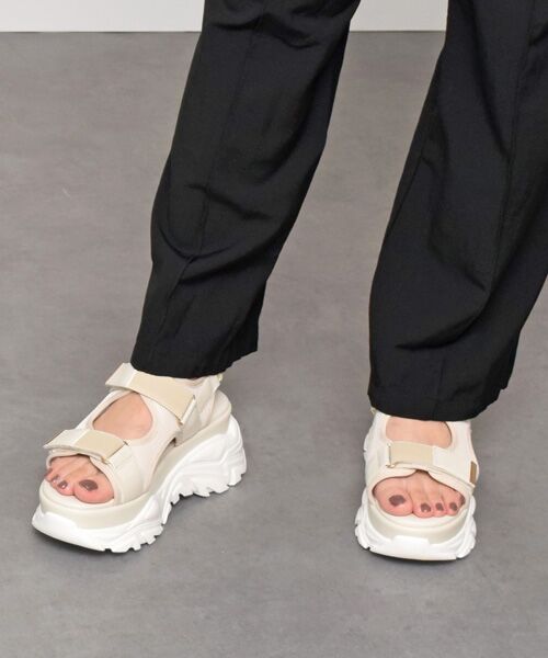 Bridget Birkin/ブリジットバーキン 【PARADIS COULEUR】トラックソールスポーツサンダル-(32116P) アイボリーコンビ LL