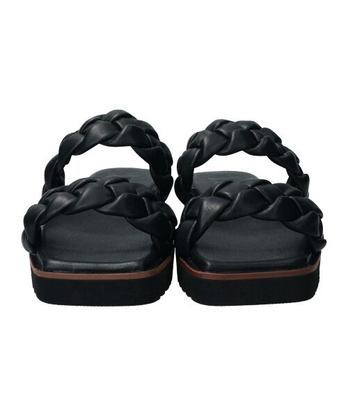Bridget Birkin / ブリジットバーキン サンダル | 【PARADIS COULEUR】スクエアトウ編み込みベルトサンダル-(32145P) | 詳細1