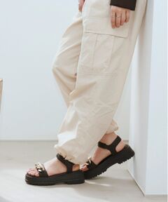 Bridget Birkin / ブリジットバーキン サンダル | 【PARADIS COULEUR】アンクルストラップ厚底チェーンサンダル-(32147P)