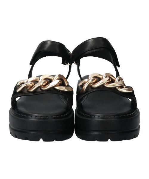 Bridget Birkin / ブリジットバーキン サンダル | 【PARADIS COULEUR】アンクルストラップ厚底チェーンサンダル-(32147P) | 詳細1