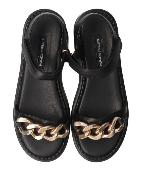 Bridget Birkin / ブリジットバーキン サンダル | 【PARADIS COULEUR】アンクルストラップ厚底チェーンサンダル-(32147P) | 詳細6