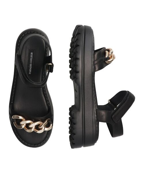 Bridget Birkin / ブリジットバーキン サンダル | 【PARADIS COULEUR】アンクルストラップ厚底チェーンサンダル-(32147P) | 詳細9