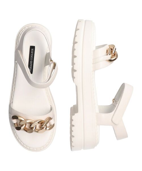 Bridget Birkin / ブリジットバーキン サンダル | 【PARADIS COULEUR】アンクルストラップ厚底チェーンサンダル-(32147P) | 詳細20