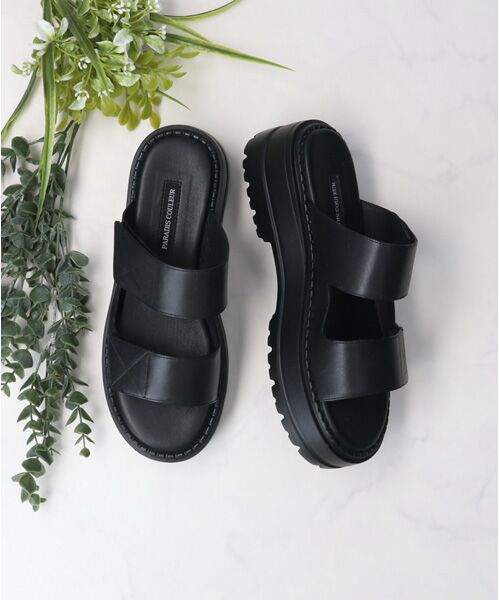 Bridget Birkin / ブリジットバーキン サンダル | 【PARADIS COULEUR】厚底スライドサンダル-(32148P) | 詳細10