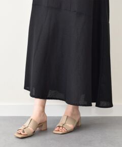 Bridget Birkin / ブリジットバーキン サンダル | 【PARADIS COULEUR】スクエアトウレザーミュールサンダル-(32300P)