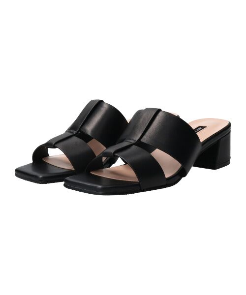 Bridget Birkin / ブリジットバーキン サンダル | 【PARADIS COULEUR】スクエアトウレザーミュールサンダル-(32300P) | 詳細2