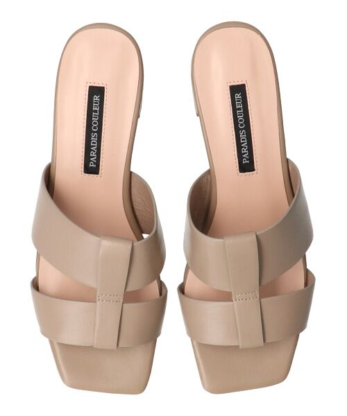 Bridget Birkin / ブリジットバーキン サンダル | 【PARADIS COULEUR】スクエアトウレザーミュールサンダル-(32300P) | 詳細14