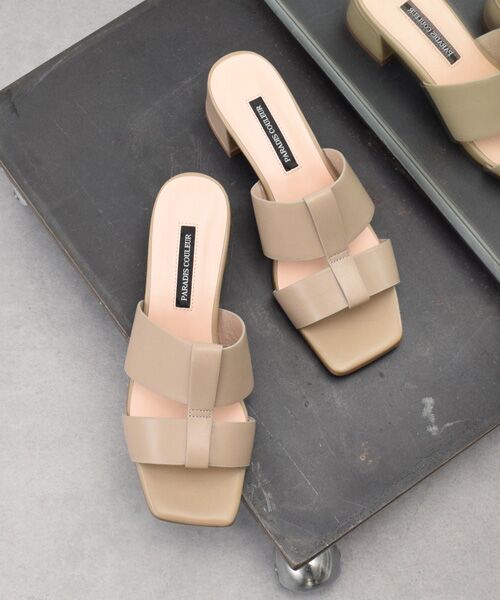 Bridget Birkin / ブリジットバーキン サンダル | 【PARADIS COULEUR】スクエアトウレザーミュールサンダル-(32300P) | 詳細16