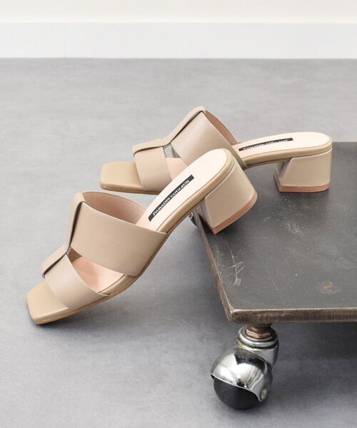 Bridget Birkin / ブリジットバーキン サンダル | 【PARADIS COULEUR】スクエアトウレザーミュールサンダル-(32300P) | 詳細17