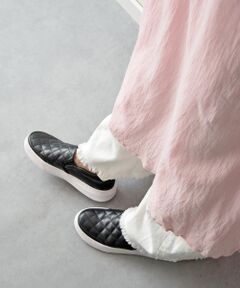 Bridget Birkin / ブリジットバーキン スニーカー | 【PARADIS COULEUR】キルティング軽量スリッポンスニーカー-(35002P)