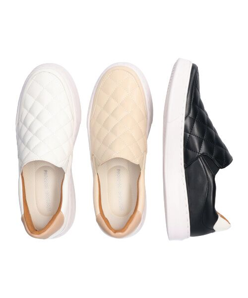 Bridget Birkin / ブリジットバーキン スニーカー | 【PARADIS COULEUR】キルティング軽量スリッポンスニーカー-(35002P) | 詳細26