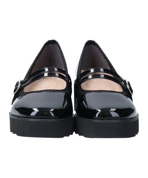 Bridget Birkin / ブリジットバーキン パンプス | 【Round About】厚底ダブルストラップパンプス-(41015D) | 詳細3