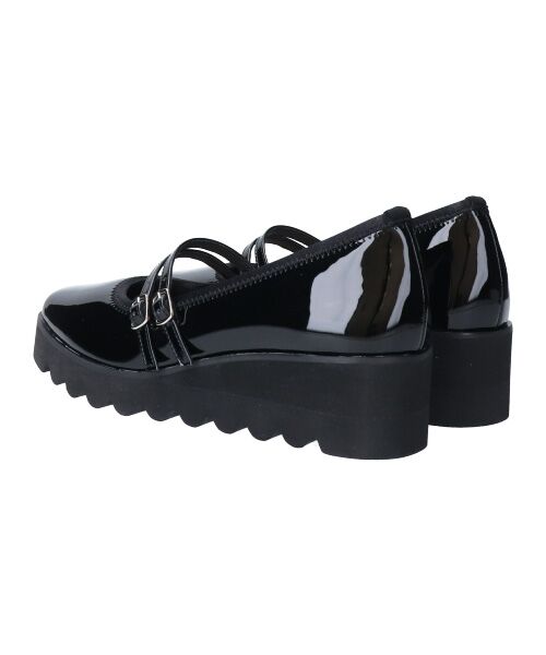 Bridget Birkin / ブリジットバーキン パンプス | 【Round About】厚底ダブルストラップパンプス-(41015D) | 詳細6