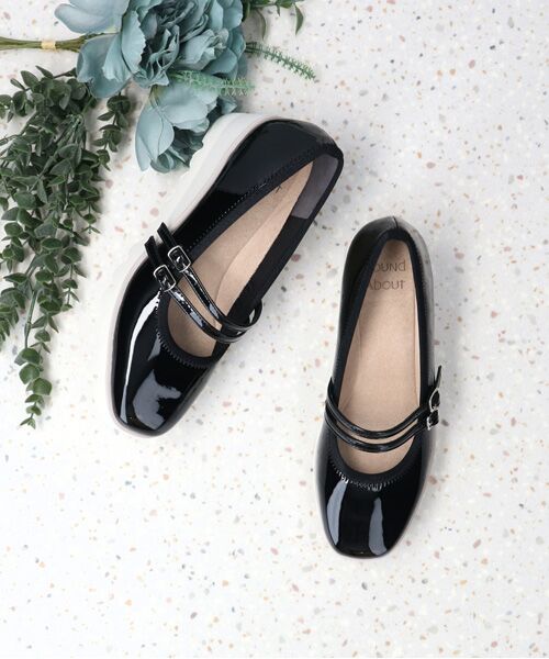 Bridget Birkin / ブリジットバーキン パンプス | 【Round About】厚底ダブルストラップパンプス-(41015D) | 詳細13