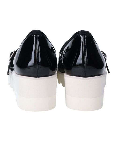 Bridget Birkin / ブリジットバーキン パンプス | 【Round About】厚底ダブルストラップパンプス-(41015D) | 詳細18