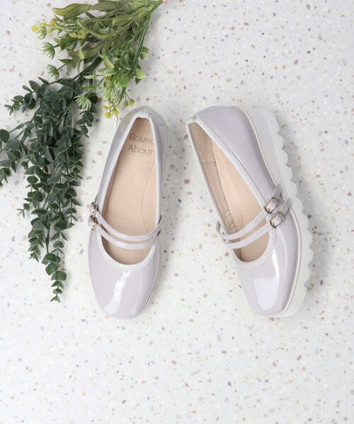 Bridget Birkin / ブリジットバーキン パンプス | 【Round About】厚底ダブルストラップパンプス-(41015D) | 詳細21