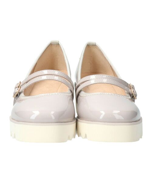 Bridget Birkin / ブリジットバーキン パンプス | 【Round About】厚底ダブルストラップパンプス-(41015D) | 詳細22