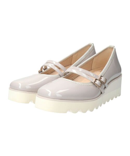 Bridget Birkin / ブリジットバーキン パンプス | 【Round About】厚底ダブルストラップパンプス-(41015D) | 詳細23