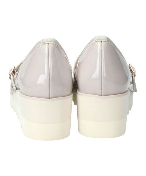 Bridget Birkin / ブリジットバーキン パンプス | 【Round About】厚底ダブルストラップパンプス-(41015D) | 詳細26