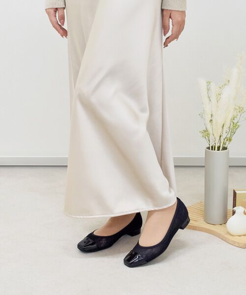 Bridget Birkin / ブリジットバーキン パンプス | 【Bridget Birkin】花柄レースコンビパンプス-(51022B) | 詳細9