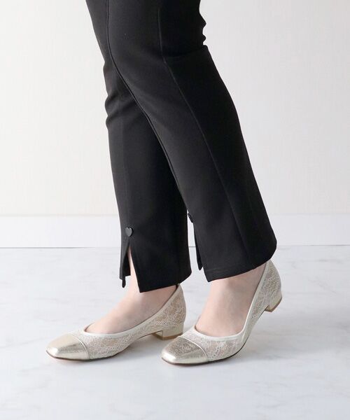 Bridget Birkin / ブリジットバーキン パンプス | 【Bridget Birkin】花柄レースコンビパンプス-(51022B) | 詳細18