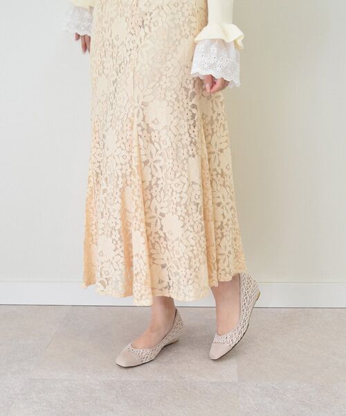 Bridget Birkin / ブリジットバーキン パンプス | 【Bridget Birkin】レースチュール切り替えパンプス-(51030B) | 詳細16