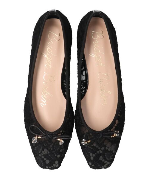 Bridget Birkin / ブリジットバーキン パンプス | 【Bridget Birkin】スクエアレースバレエパンプス-(51032B) | 詳細6