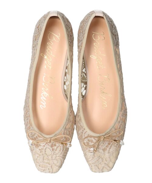 Bridget Birkin / ブリジットバーキン パンプス | 【Bridget Birkin】スクエアレースバレエパンプス-(51032B) | 詳細14