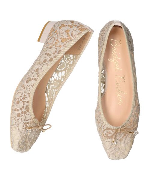 Bridget Birkin / ブリジットバーキン パンプス | 【Bridget Birkin】スクエアレースバレエパンプス-(51032B) | 詳細16