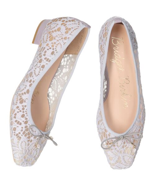 Bridget Birkin / ブリジットバーキン パンプス | 【Bridget Birkin】スクエアレースバレエパンプス-(51032B) | 詳細24