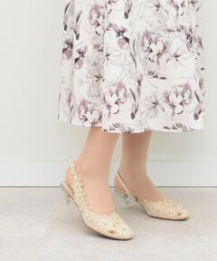 Bridget Birkin / ブリジットバーキン パンプス | 【Bridget Birkin】フラワーカットワークバックバンドパンプス-(51303B)