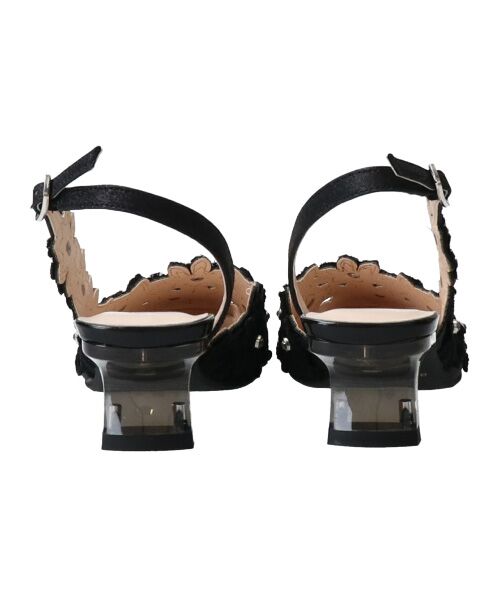 Bridget Birkin / ブリジットバーキン パンプス | 【Bridget Birkin】フラワーカットワークバックバンドパンプス-(51303B) | 詳細5