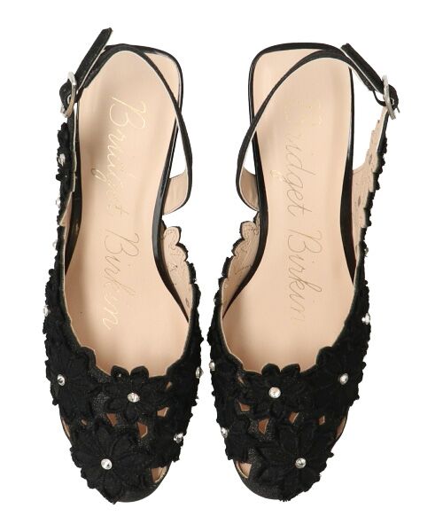 Bridget Birkin / ブリジットバーキン パンプス | 【Bridget Birkin】フラワーカットワークバックバンドパンプス-(51303B) | 詳細6