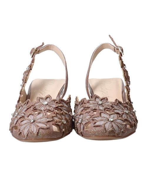 Bridget Birkin / ブリジットバーキン パンプス | 【Bridget Birkin】フラワーカットワークバックバンドパンプス-(51303B) | 詳細20