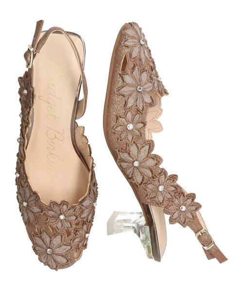 Bridget Birkin / ブリジットバーキン パンプス | 【Bridget Birkin】フラワーカットワークバックバンドパンプス-(51303B) | 詳細27