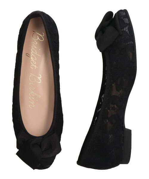 Bridget Birkin / ブリジットバーキン フラットシューズ | 【Bridget Birkin】グログランリボンレースパンプス-(51522B) | 詳細4