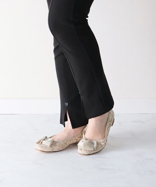 Bridget Birkin / ブリジットバーキン フラットシューズ | 【Bridget Birkin】グログランリボンレースパンプス-(51522B) | 詳細15