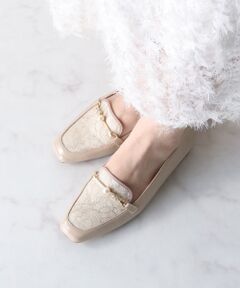 Bridget Birkin / ブリジットバーキン ビジネス・ドレスシューズ | 【Bridget Birkin】レースコンビパールビットローファー-(51625B)