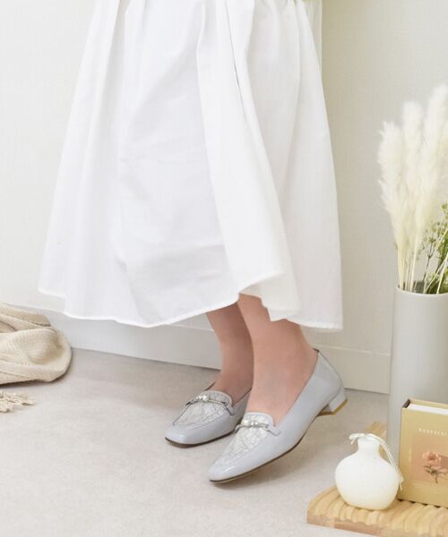 Bridget Birkin / ブリジットバーキン ビジネス・ドレスシューズ | 【Bridget Birkin】レースコンビパールビットローファー-(51625B) | 詳細25