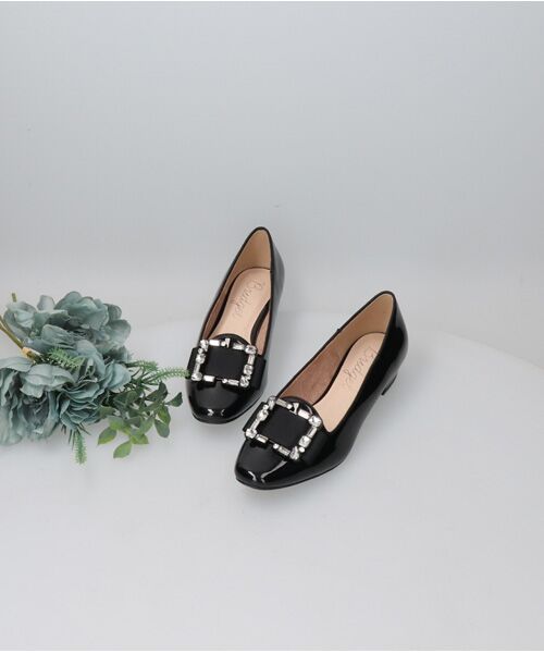 Bridget Birkin / ブリジットバーキン パンプス | 【Bridget Birkin】ビジューバックルローファー-(51626B) | 詳細8