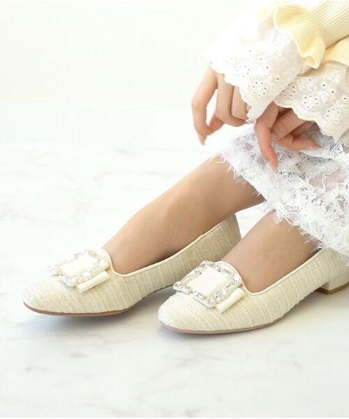 Bridget Birkin / ブリジットバーキン パンプス | 【Bridget Birkin】ビジューバックルローファー-(51626B) | 詳細22