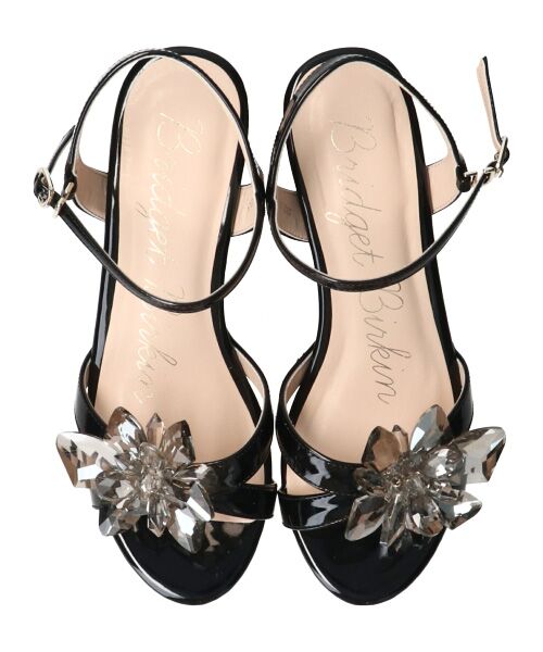 Bridget Birkin / ブリジットバーキン サンダル | 【Bridget Birkin】クリスタルフラワーサンダル-(52151B) | 詳細6