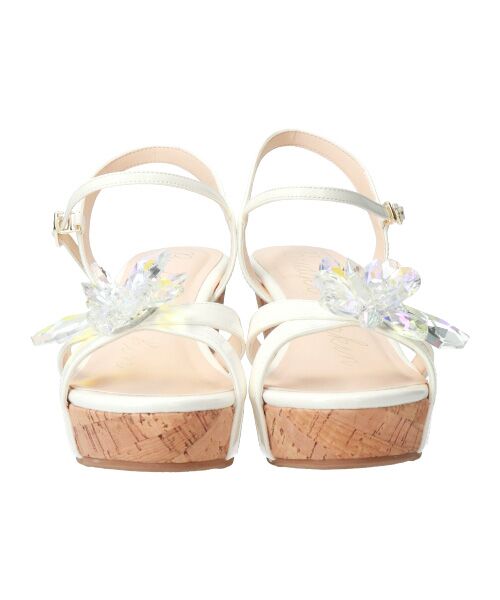 Bridget Birkin / ブリジットバーキン サンダル | 【Bridget Birkin】クリスタルフラワーサンダル-(52151B) | 詳細9