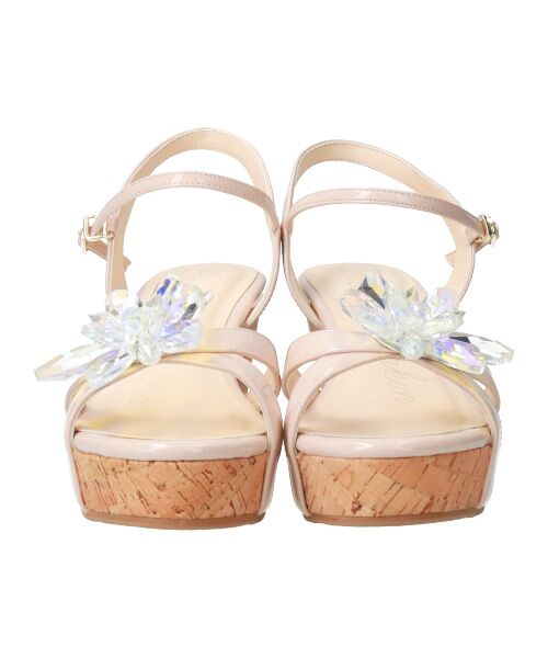 Bridget Birkin / ブリジットバーキン サンダル | 【Bridget Birkin】クリスタルフラワーサンダル-(52151B) | 詳細18